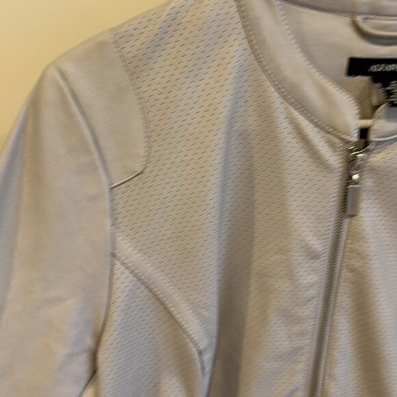 ALFANI faux leather grey jacket - Picture 3 of 8